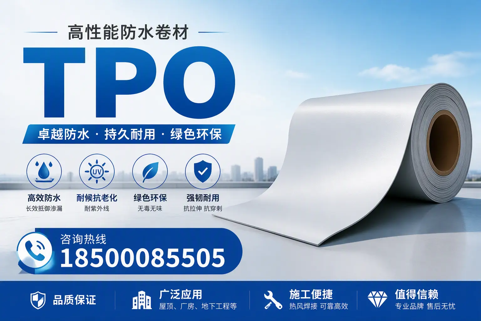 TPO材料的环保特性及其在临高的应用
